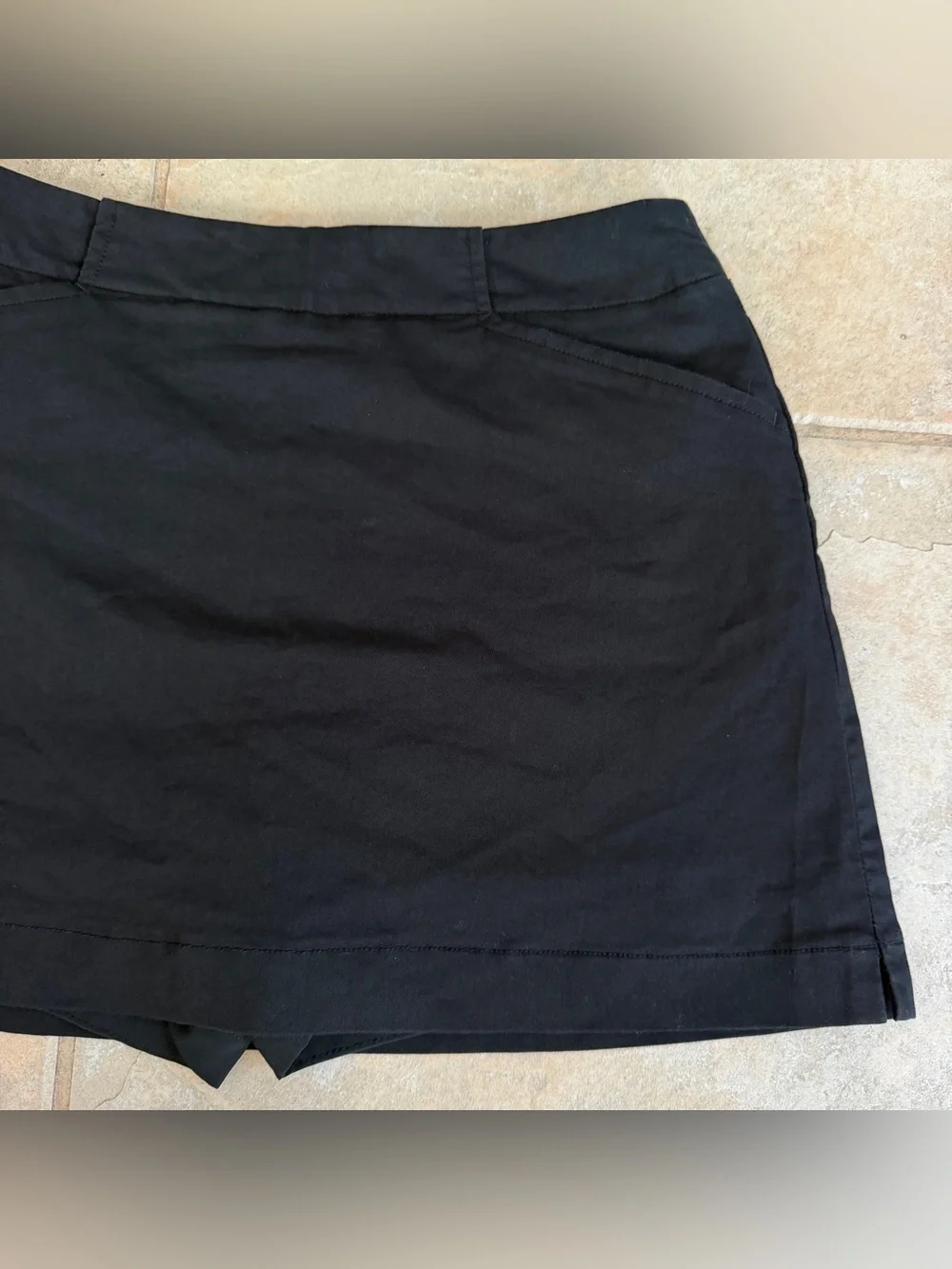 Nike Golf Skort Womens XS Black Stretch Skirt Built In Shorts Pockets